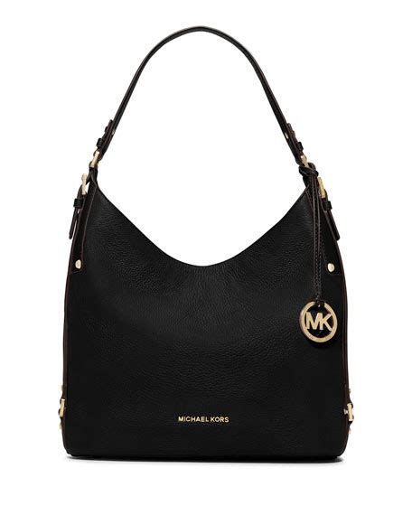 michael michael kors bedford belted large leather hobo bag|Michael Kors shoulder tote bag.